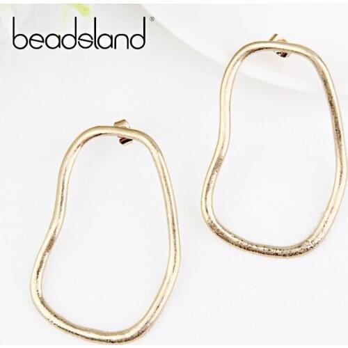 Beadsland Drop Earrings Simple Placer Metal Irregular Design Fashion Hiphop/Rock Woman Girl Party Festival Hot Sell Gift 40217