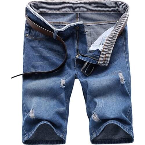 Free Shipping 2021 Summer New Brand Mens Clothing Denim Shorts / Men Casual Denim Cowboy Shorts