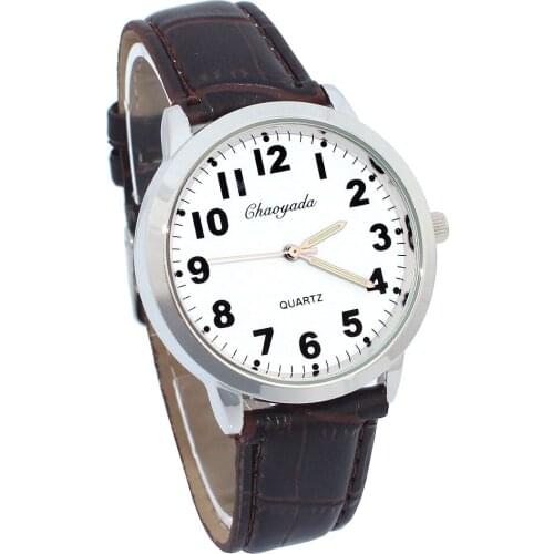 Hot Popular Leather Number Watches Cute Lovely Girl Ladies Womens Watch Childrens Gifts Quartz Student Kids Wristwatch U78