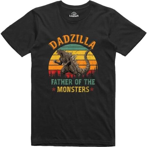 Dadzilla Funny Dad T Shirt Christmas Gift Regular Fit Gildan Cotton Tee