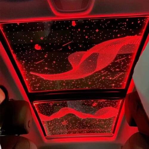 For BMW Audi Mercedes-Benz Toyota Porsche Decorative Lamp Car Interior Ceiling Lamp Sunroof Starry Film