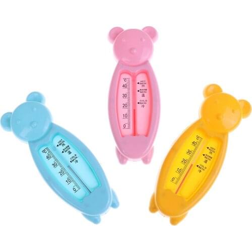 Kids Bath Thermometer Toy Plastic Tub Water Sensor Thermometer Cartoon Floating Lovely Bear Baby Water Thermometer