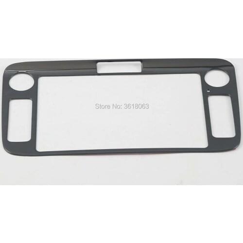 For Hyundai Kona / Kauai 2017 2018 Center Control Screen Navigation Panel Cover Frame Trim Stainless Steel Sticker Car Accessory