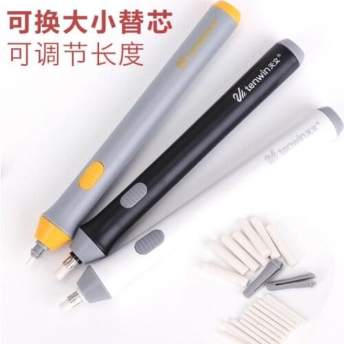 Electric Pencil Eraser Effortless Clean Automatic Rotating Sketch Mini Erasers Kids School Supplies