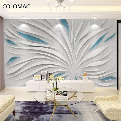 Colomac Custom Nordic 5d Personality Creative Background Wallpaper Living Room Modern Minimalist Mural Stickers Drop Shopping
