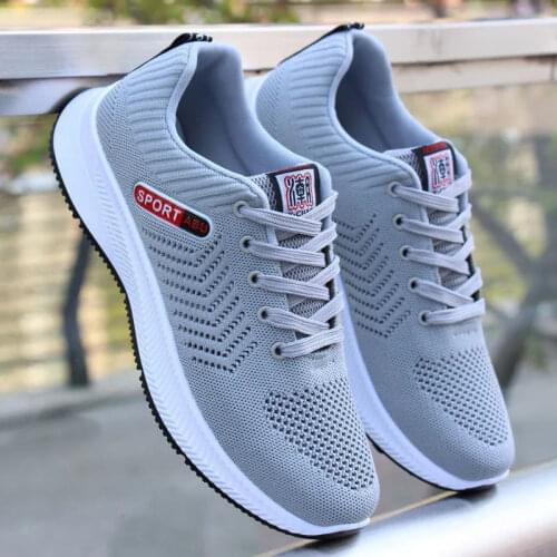 Men Sneakers Mesh Casual Shoes Lac-up Mens Shoes Lightweight Vulcanize Shoes Walking Sneakers Zapatillas Hombre
