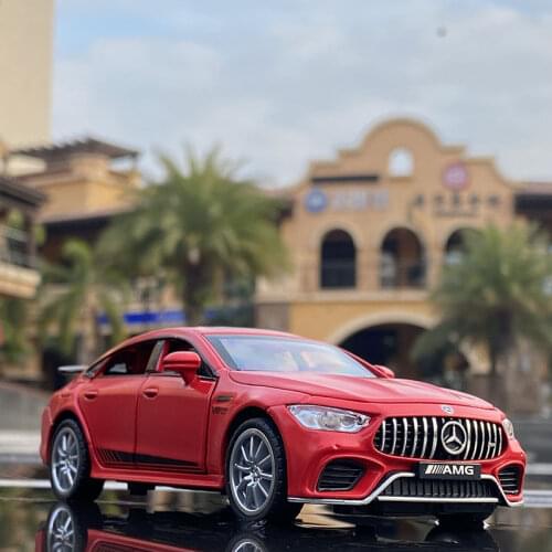 1:32 Simulation Mercedes-Benz Gt63 Alloy Car Model Boy Metal Toy Sound And Light Car Amg Racing Decoration Gift Collection