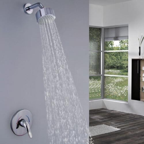 Shower Faucets Set Bathroom Wall Mounted Shower System Embedded Box Shower Mixer Tap Rainfall Shower Faucet