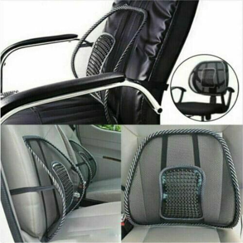 Car Seat Pad Car Interior Seat Cushion Black Hot Auto Care Cool Vent Massage Cushion Mesh Back Lumber Support Office Chair
