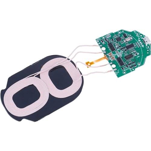 Portable 10W Qi Fast Charging Wireless Charger PCBA Circuit Board With Dual 2 Coil Qi wireless charging standard Accessories