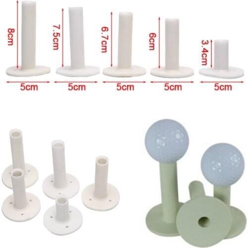 Golf Rubber Tee 5 Different Size Pack Driving Range Tees Holders 1.5'' 2.25'' 2.75'' 3.0'' 3.13'' inch Rubber Tee