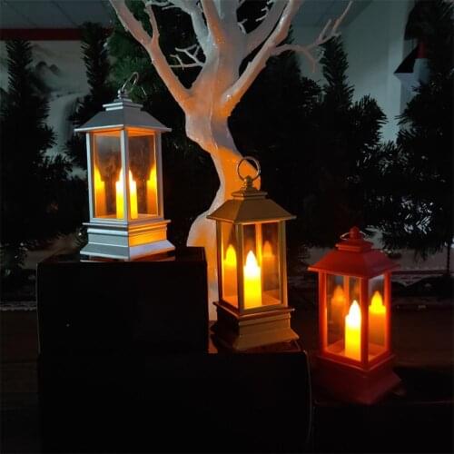 Christmas LED Lantern Candle Lamp Ornament for Home Christmas Decoration