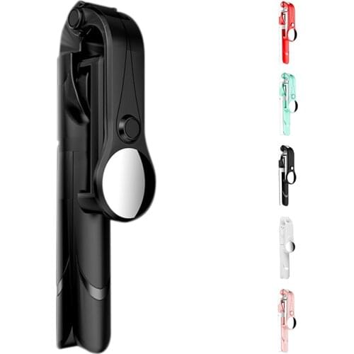 Mobile Phone Selfie Stick Tripod Selfie Stick with Makeup Mirror Wireless Remote Tripod Retractable