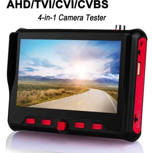 TOMLOV 5 inch CCTV tester monitor TFT LCD 800RGBX 480 resolution PTZ Control 8MP Portable camera tester AHD TVI CVI CVBS Tester