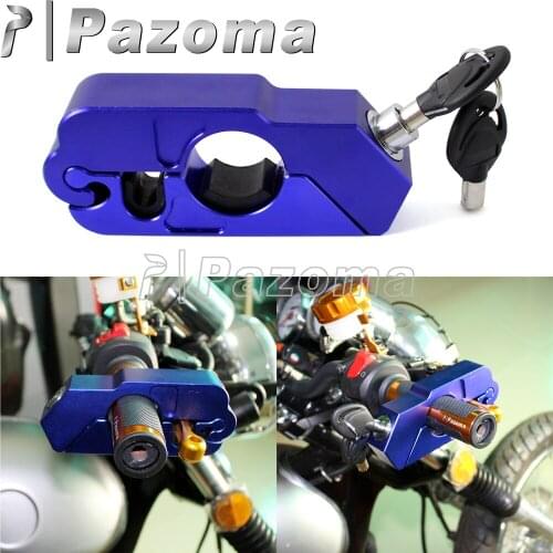 Motorcycle CNC Universal Handlebar Brake Throttle Grip Lock Security Protection for Honda Suzuki Kawasaki Yamaha ATV Scooter