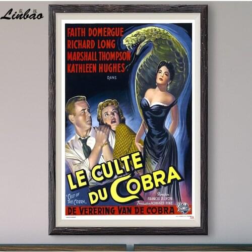 V161 1955 Cult Of The Cobra Vintage Classic Movie Custom Silk Poster Home Deco Wall Art Christmas Gift