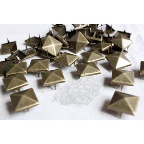 Diy Rivet Popular Bags Shoes Clothes Square Four claws Antique Brass Rivet 1.5 cm Free Shipping 300 Pieces