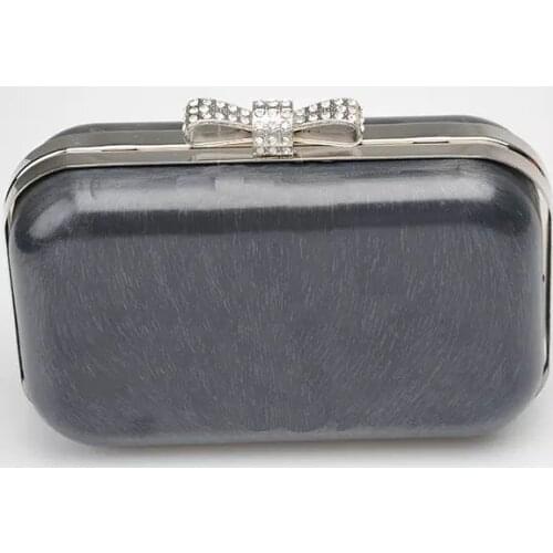 16 x 10cm - Nickel Clutch Frame Bow Head with Covers