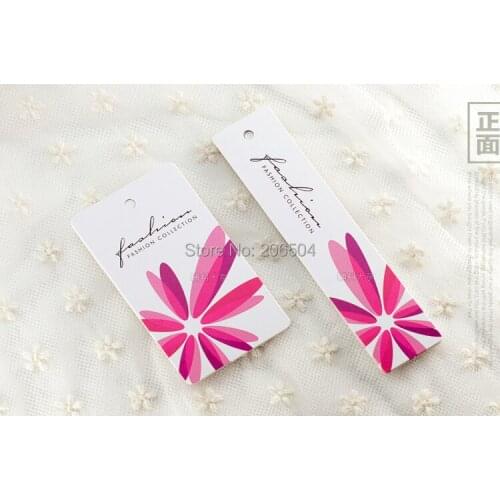 500pcs clothing tags Hang Tags paper labels,umbrella shoe underwear bags labels and tags with sling DHN027