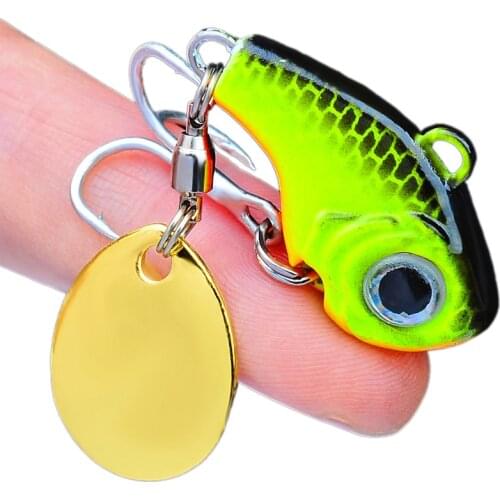 5g 10g 15g 20g Fishing Lures Wobble Rotating Metal VIB vibration Bait For Pike Bass Trout Treble Hook Artificial Hard Baits
