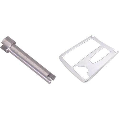 Car Abs Central Console Cup Holder Frame Trim Silver with Knob Command Controller Repair Kit