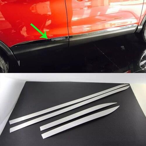OUBOLUN car accessories Car body kits stainless steel side moulding cover For Nissan Qashqai 2016