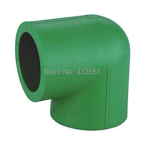 Free Shipping Quality Color Green Enviroment friendly PPR Equal Elbow 90deg DN25 Fittings Connector for Irrigation water pipe