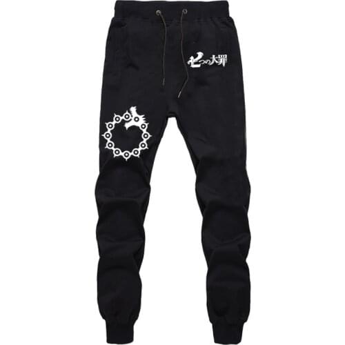 The Seven Deadly Sins Casual Sweatpants Summer Sweat Pockets Jogger Jogging Gym Long Pants Sports Breathable Pants Long Trousers