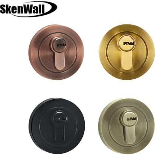 Zinc alloy handleless lock double-sided invisible door lock indoor wooden door hidden door passage auxiliary single-sided lock