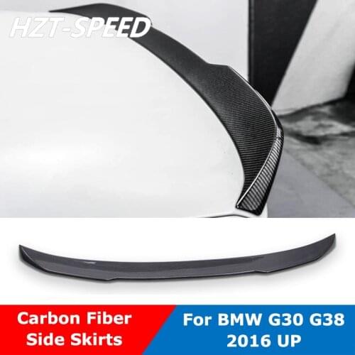 CS Style Carbon Fiber Material Back Rear Trunk Wing Spoiler For BMW 5 Series G30 G38 Car Tuning 2016 Up