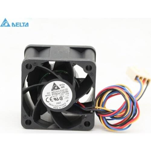 For delta FFB0412SHN 12V 0.60A 40mm 4cm DC PWM server inverter case axial cooling fans