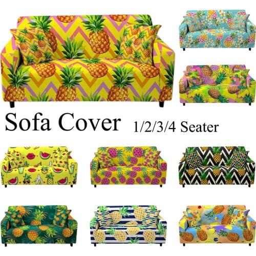 Pineapple Elastic Sofa Cover Stretch Couch Cover Sofa Covers for Living Room Corner Sofa Cover Housse Canape 1/2/3/4 Seater