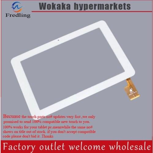 White Color 10.1" Capacitive Touch Screen Replacement For Sanei N10 AMPE A10 TPC0187 VER1.0, 263*172mm