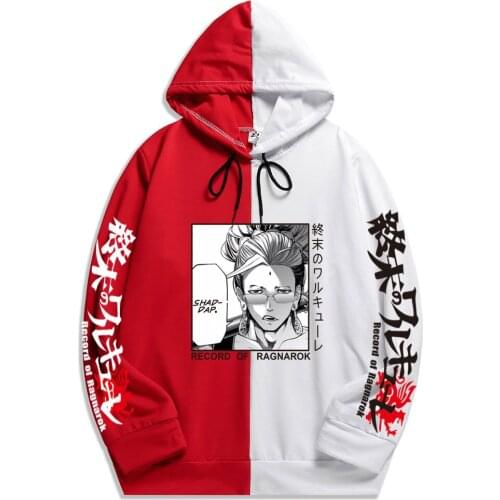 Fashion Anime Record Of Ragnarok Hoodie Summer Hoodie Print Double Color Hoodies Pullover Sweatshirt Harajuku Thin Clothing
