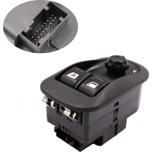 New Electric Power Window Switch Master Button Control 6554.WA Fit for Peugeot 206 2009 2010 2011 2012 2013 2014 2015 2016