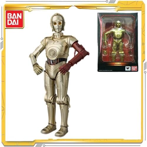 Original BANDAI SHF Star Wars: The Force Awakens C-3PO Model Toy Action Figures Toys For Children Gift