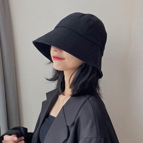 Large-Brimmed Bucket Fishermans Hat Women Can Fold Sun Hat Sunscreen Hat Korean Version Of The Hat Fashion