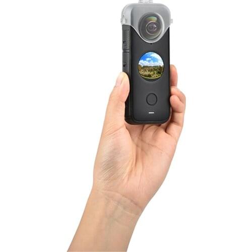 Simple Installation Lens Transparent Protective Cover Anti-fall Protection Shell Case for Insta360 One x2 Camera