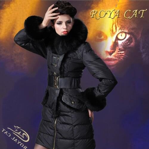 2021 Winter Down Jacket Brand Women down Parka women duck down jackets X-long Large Fox Fur Mink fur Hooded Women down coat 98