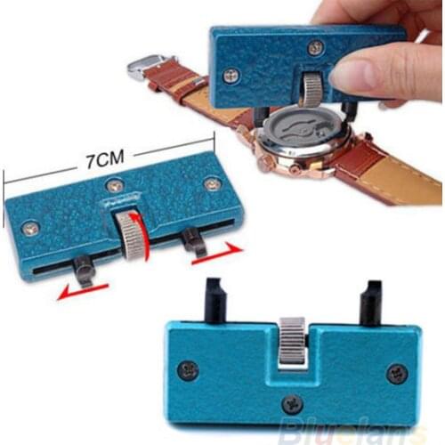 Adjustable Watch Back Case Cover Opener Remover Screw Wrench Repair Kit Tool
