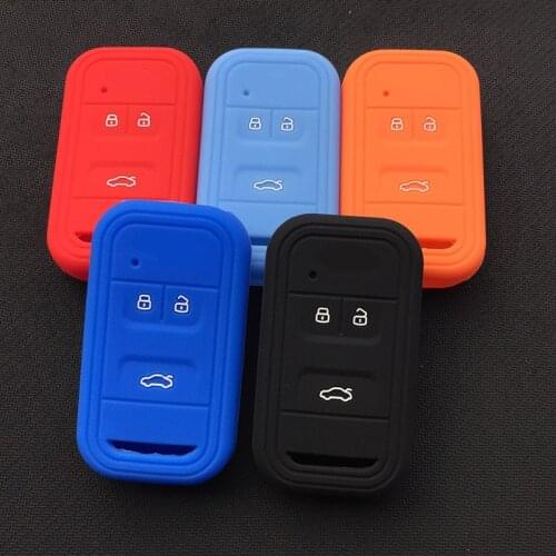 Silicone Key Remote Cover Case Protect forchery 8 3Buttons Car Flip Key shell Accessories