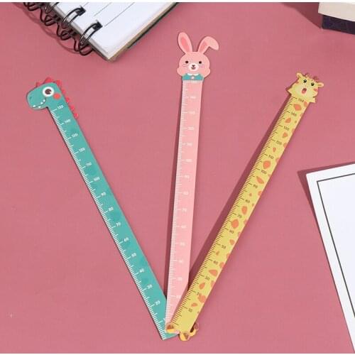 1pc 1/12 Dollhouse Miniature Cartoon Height Ruler Decals Doll House Accessories Toy