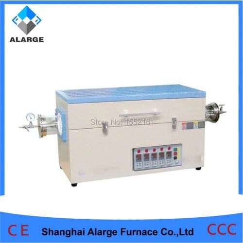 1200C Three Temperature Zones Tube Furnace heated by Fe-Cr-Al-Mo Wire
