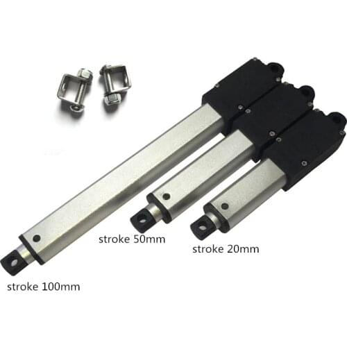 Linear Actuator Electric DC 12V Stroke 10/21/30/50/100mm 188N Gear 12 Volt V Mini Motor Lineal Actuador Free mount Fixed Bracket