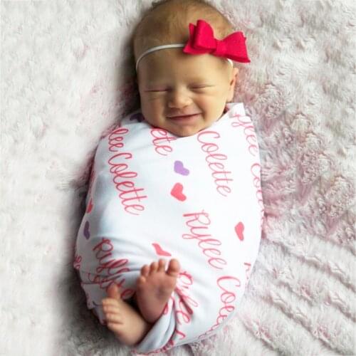 2020 New Newborn Baby Bed Sheet Bedding Set 60*80cm for Newborn Crib Sheets Cotton Letter Printing Baby Blanket 0-24M