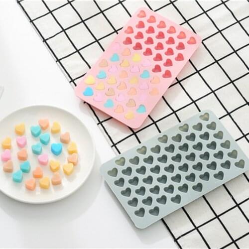 2021 New Mini Heart Mold Silicone Ice Cube Tray DIY Chocolate Fondant Mould 3D Pastry Jelly Cookies Baking Cake Decoration Tools