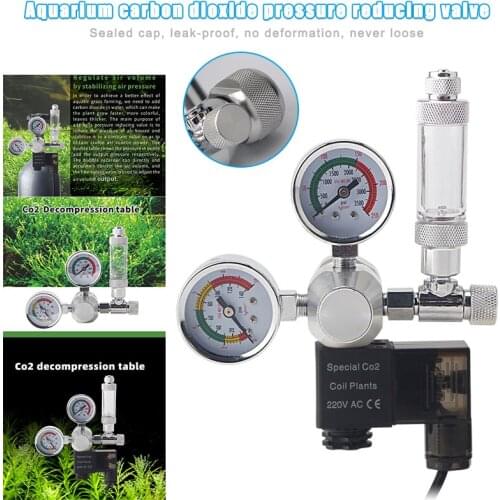Co2 Aquarium Regulator Carbon Dioxide Reducing Valves Durable Safe for Fish Tank B1