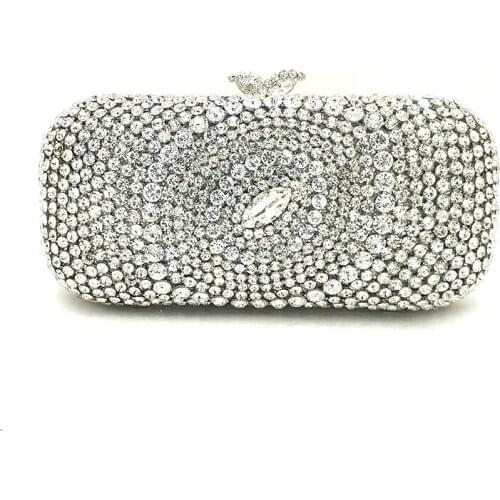Bridal wedding party purse elegant crystal purses wallet women evening party handbag fashion diamonds designer crystal clutches
