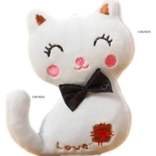 Little CAT 6CM Plush Stuffed TOY Keychain DOLL ; Gift TOY Pendant TOY DOLL