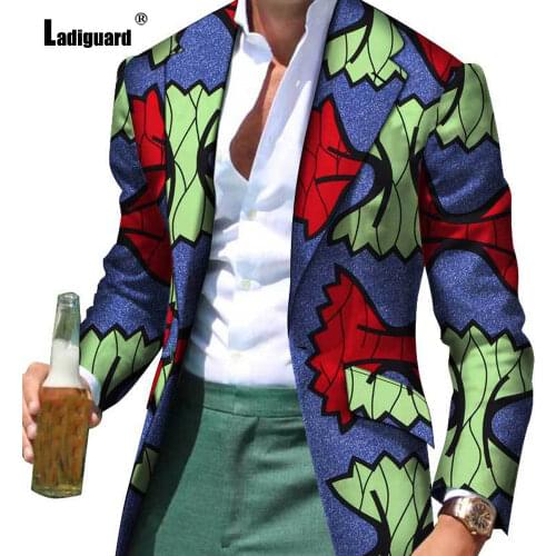 Mens Fashion Blazers Spring Lapel Collar retro Jacket Vintage 3D Print Outerwear Autumn Business Blazers Sexy Men Clothing 2021